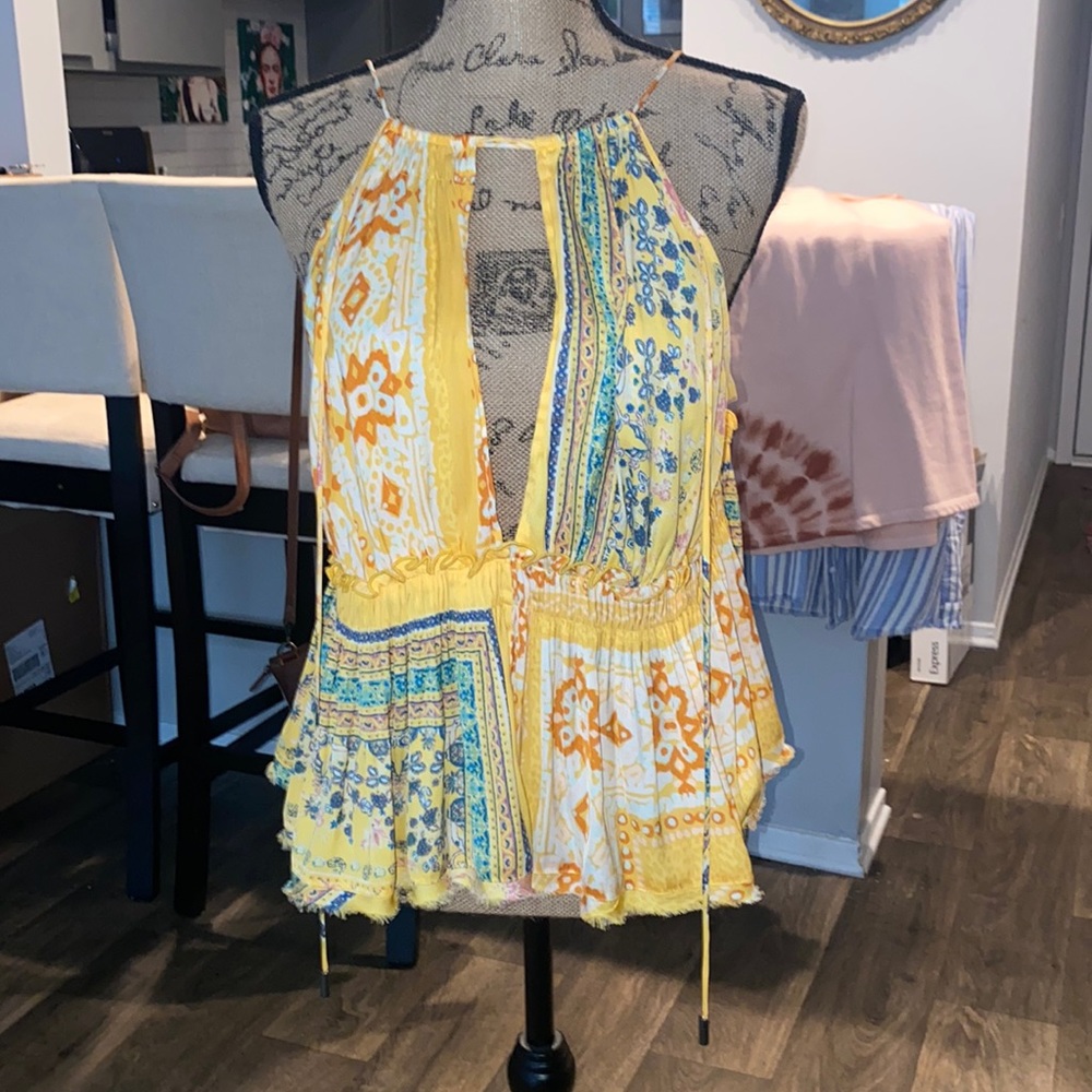 Free people flowy pattered tank